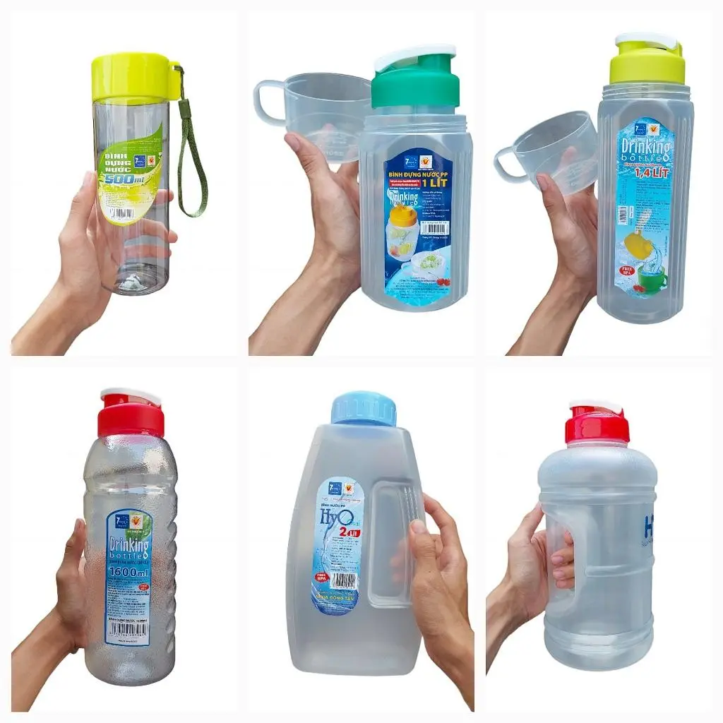 Bình Đựng Nước, Chai Nhựa Đựng Trà Sữa Đồng Tâm 500ml - 1L - 1,4L - 1,6L - 2L