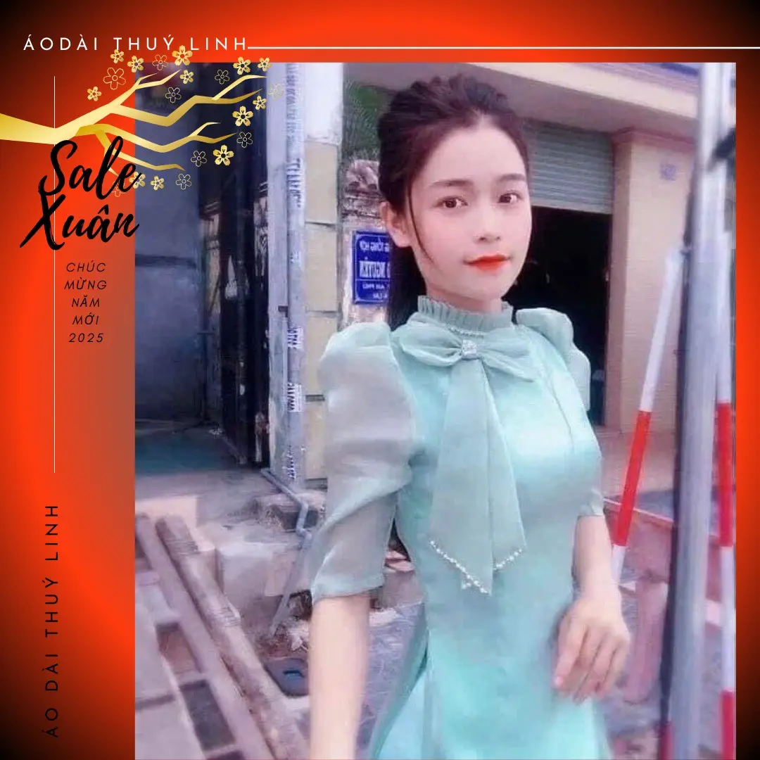 Áo dài voan tơ óng trẻ trung - Xưởng may Thúy Linh