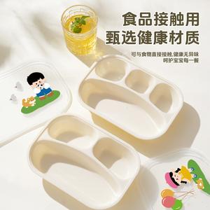 Hộp Cơm Bento Phong Cách Nhật Bản, Mới, Cho Học Sinh, Có Ngăn, Có Thể Dùng Trong Lò Vi Sóng, Thích Hợp Cho Trẻ Em, Đĩa Chia Ngăn Hình Chữ Nhật Bằng Nhựa, Bộ Đồ Ăn An Toàn Cho Trẻ Em baloch  o  bevaolop  1