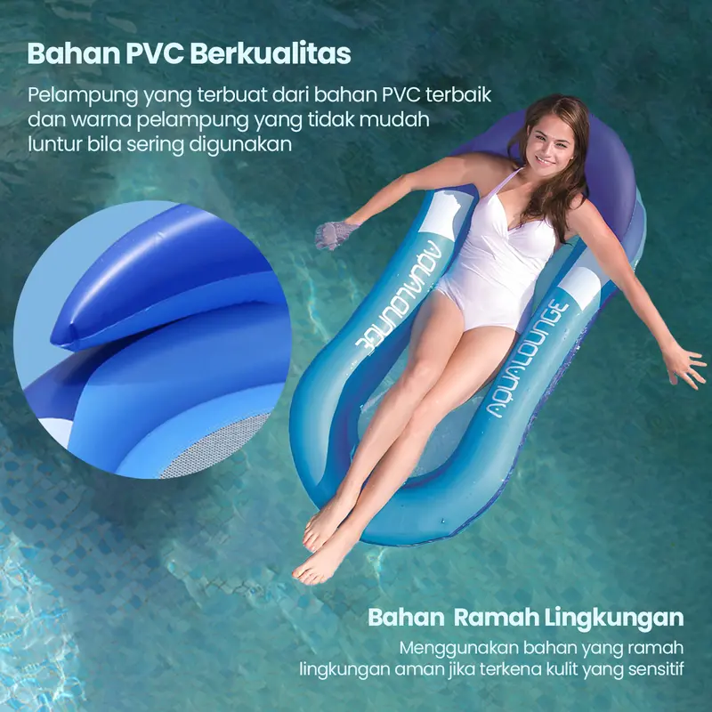 Pelampung Renang Matras Kasur Jaring Air plus Kanopi / Tanpa Kanopi Olahraga Outdoor 5