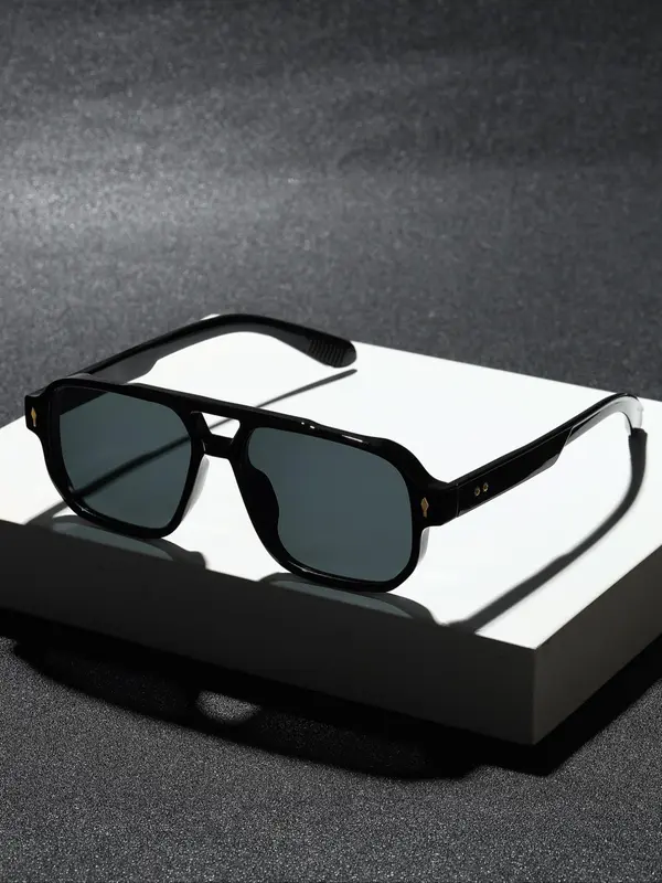 Unisex Fashionable Tortoiseshell Pattern Sunglasses, Trendy Casual Sunglasses for Everyday Use, Fashion Accessories for Outdoor Activities 7
