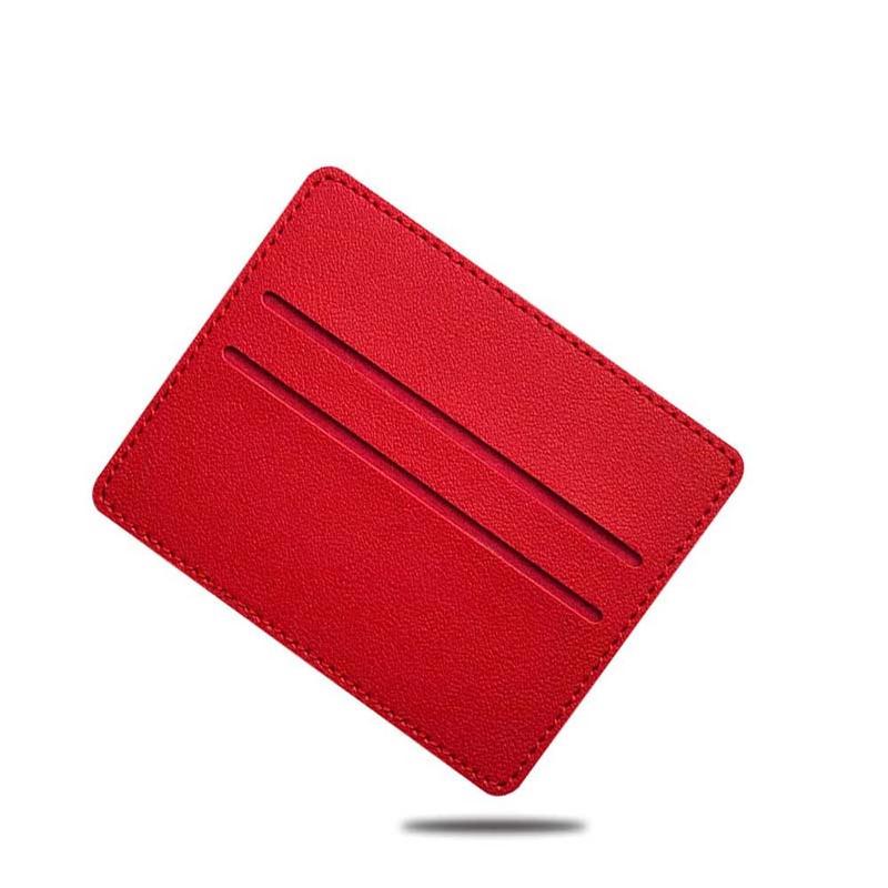 Product Introduction of Colorful Bank Card Credit ID Card PU Leather Coin Pouch Slim Card Holder Bank Card Bag Business Wallet 9