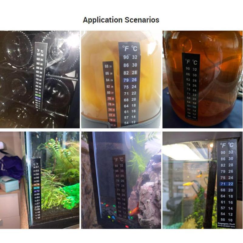 Product Introduction of 1Pcs Stick-on Digital Aquarium Fish Tank Fridge Thermometer Measurement Sticker Stickers Y5G1 37