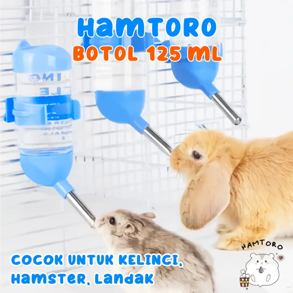 Hamster Bottle 125ML Botol Minum Hamster/Landak Mini/Kelinci