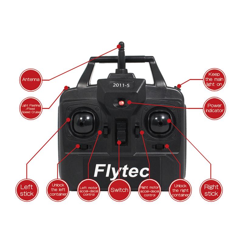 Product Introduction of Flytec 2011-5 500M Remote Control Carp Fishing RC Bait Boats 1.5 kg Loading Smart Fishing Hook Attach Tool Radio Control Toys 12
