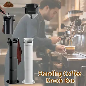Standing Coffee Knock Box Waste Container Coffee Waste Bin Wadah Ampas Kopi Anti Slip / Tempat Sampah Ampas Kopi Berkapasitas Besar / Cocok Untuk Cafe