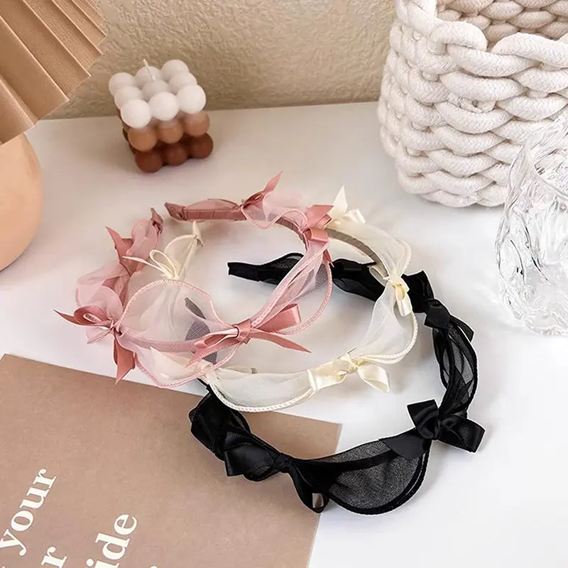 Băng Đô Thắt Nút Nơ, Thời Trang, Phong Cách Công Chúa, Thanh Lịch Và Đơn Giản, cài tóc, Băng Đô Ren Và Lưới, Dành Cho Phụ Nữ Và Trẻ Em Gái, Vòng Cài Tóc, Phụ Kiện Tóc 5