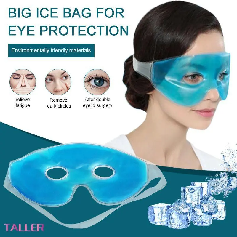 Cooling Ice Eye Mask Fatigue Relief Remove Dark Circles Cold Eye Mask Sleep Mask Cooling Eyes Care Relaxing Gel Eye Pad