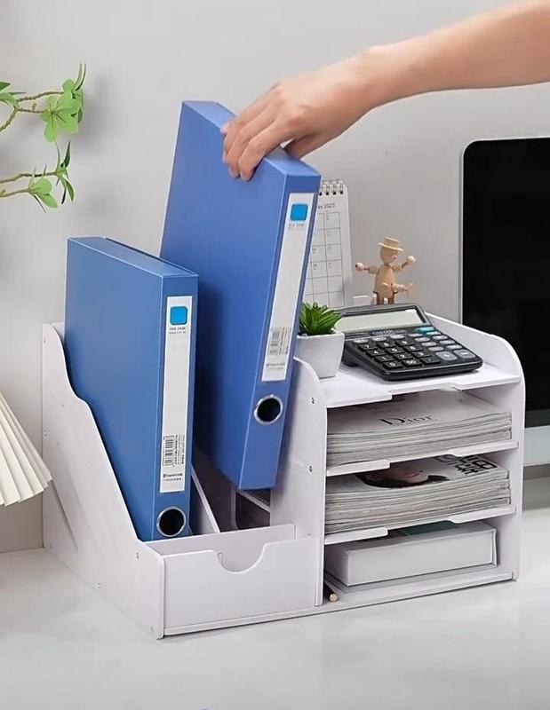 Kệ Tài Liệu Để Bàn Đa Năng, Giá Hồ Sơ, Hộp Đựng Bút, Giá Để Điện Thoại, Tủ Đựng Đồ Văn Phòng - locxoaydecor