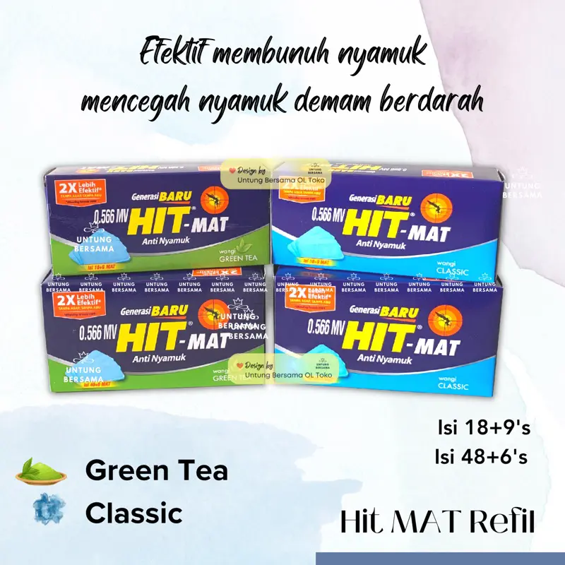 ️UB ️HIT MAT REFIL 48+6's - Shop | Tokopedia