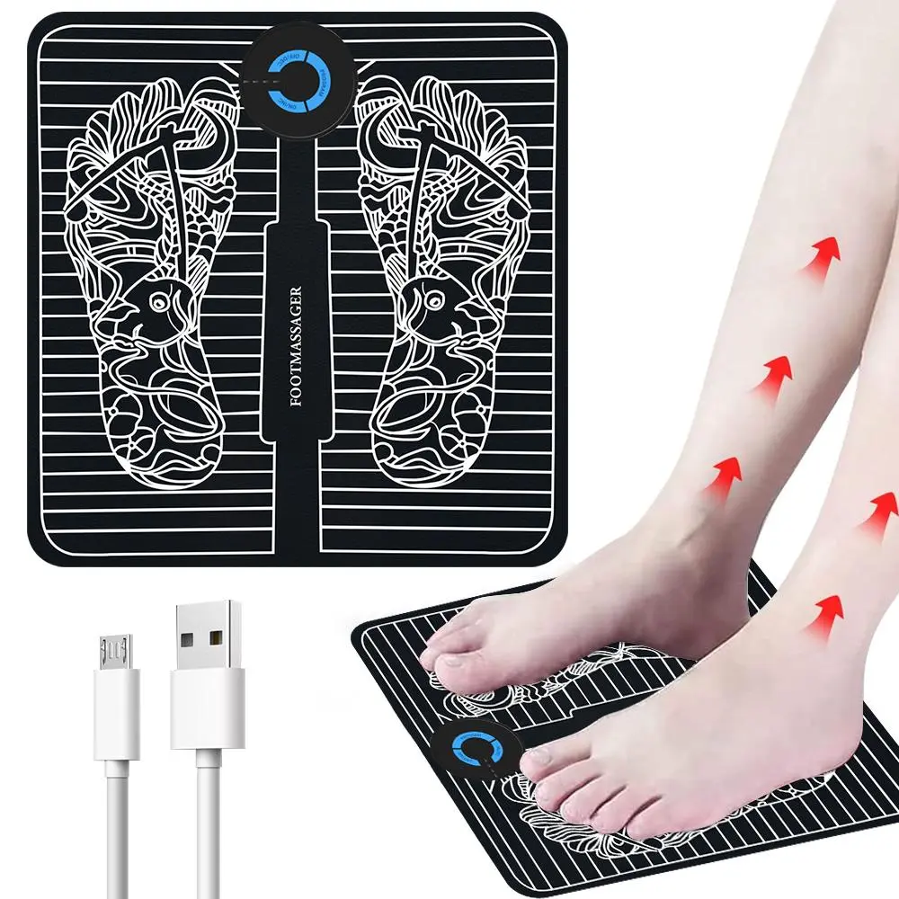 Rechargeable Foot Massage Cushion, 6 Modes & 10 Massage Strengths Foot Massager, Foot Massage Tool for Women & Men