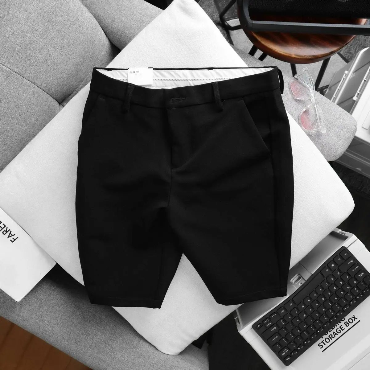 Quần short tây âu nam co giãn 4 chiều