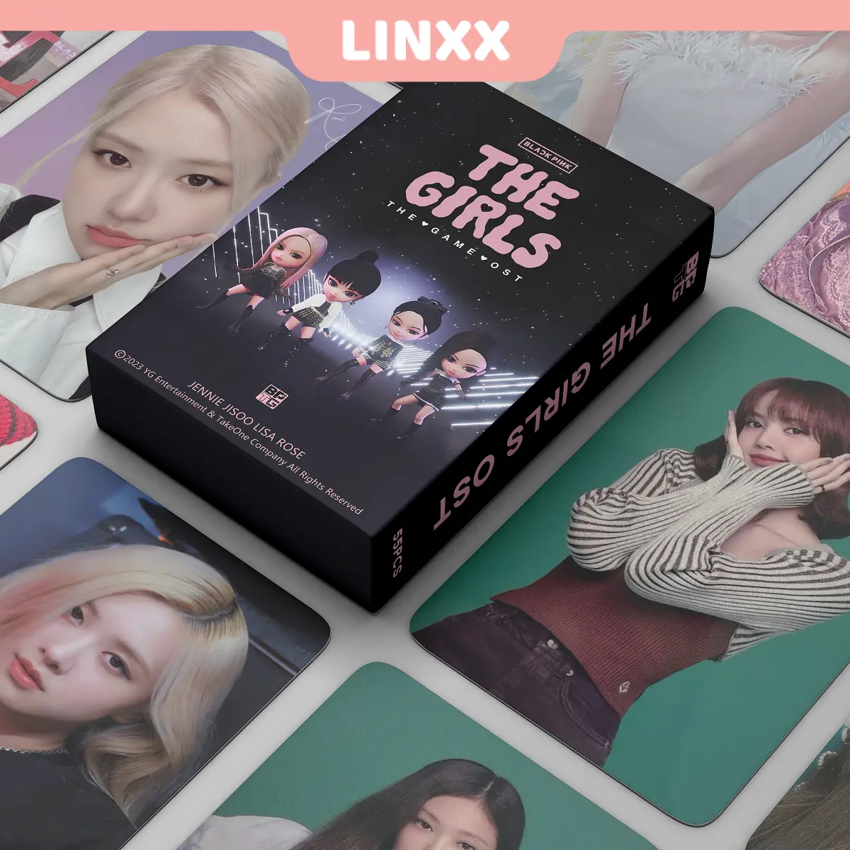 Thẻ Lomo Album BLACKPINK THE GAME, LINXX, Bộ Sưu Tập 55 Chiếc, Thẻ Ảnh Kpop, Bưu Thiếp, Chủ Đề Kpop