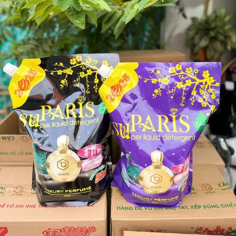 Thùng 2 túi Nước Giặt Paris mỗi  túi 3,6L hàng y hình loại 1 4