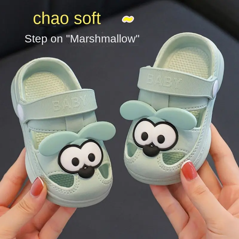 Dép Lê Cho Trẻ Em, Mùa Hè Trong Nhà, Chống Trượt, Đế Mềm, Cho Em Bé Trai Và Bé Gái, Thoáng Khí, Kín Ngón Chân, Dép Cho Trẻ Sơ Sinh, Thích Hợp Sử Dụng Tại Nhà