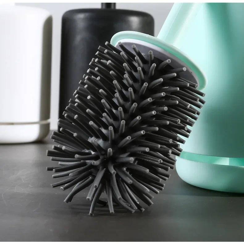 Product Introduction of Bàn Chải Nhà Vệ Sinh, Treo Tường, Chất Liệu Silicon, Giá Đỡ Nhanh Khô, Bàn Chải Khe Hở Có Giá Đỡ, Phụ Kiện Phòng Tắm, Dụng Cụ 17