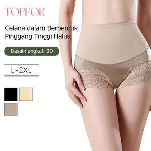 【TOPFOR】Highwaisted shaping women's panties Slimming belly panties cotton crotch girdle