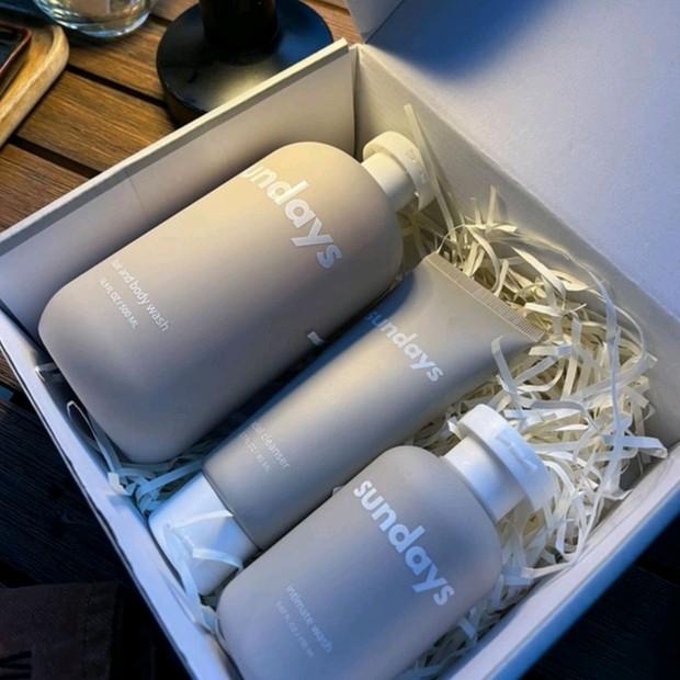  Bộ sản phẩm chăm sóc da cho nam Sundays - sữa tắm gộii 2in1 Sundays 500ml & dung dịch vệ sinh nam 150ml & sữa rửa mặt 80ml hương nước hoa 