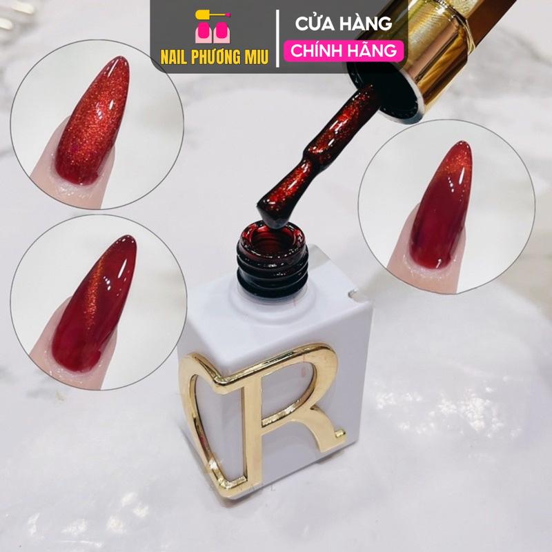  Sơn Gel Mắt Mèo Đỏ CR VENDEENI Chính Hãng Chai 15ml Làm Nail Sơn Gel Mắt Mèo Ánh Trăng Nhũ Kim Cương Hạt Siêu Mịn Bền Màu Nữ 