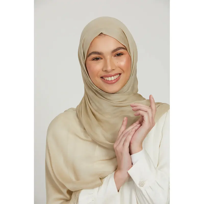 In Stock Scarf for Women Thin 35 Colors Bamboo Cotton Modal Muslim Soft Hui Ethnic Fashion Headscarf Shawl