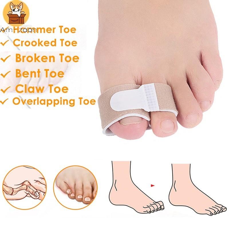 Nẹp Chỉnh Sửa Ngón Chân Với Miếng Lót Gel Và Miếng Đệm Gót Chân, Thoải Mái Khi Đi Bộ, Chỉnh Sửa Ngón Chân Búa, Am-az 1