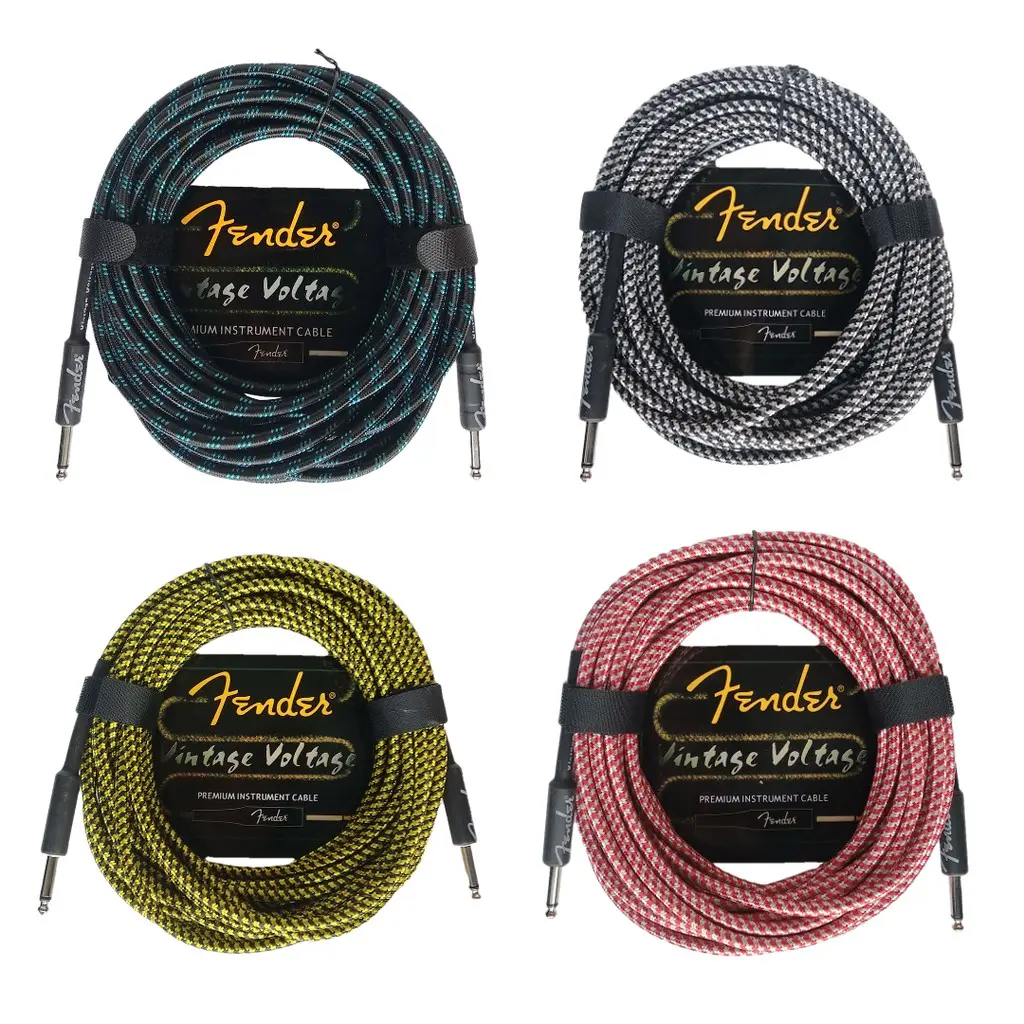 Kabel Jack Fender Vintage Voltage 3M Gitar dan Bass