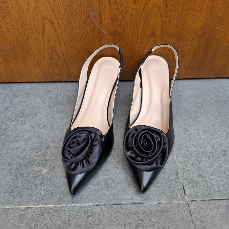 Product Introduction of Giày sục mũi nhọn cao gót 5p gắn nơ hoa màu cực xinh Dép len shoes hoa giay 7 got depnuhottrend 2023 guôcxinh caogotdinhda đẹp high red guốc quaitrong bitmui caogotnu saint laurent heels giày cao gót gấp gọn eg ngo sandal dinh 2 cưới guo c dep decao detha 8