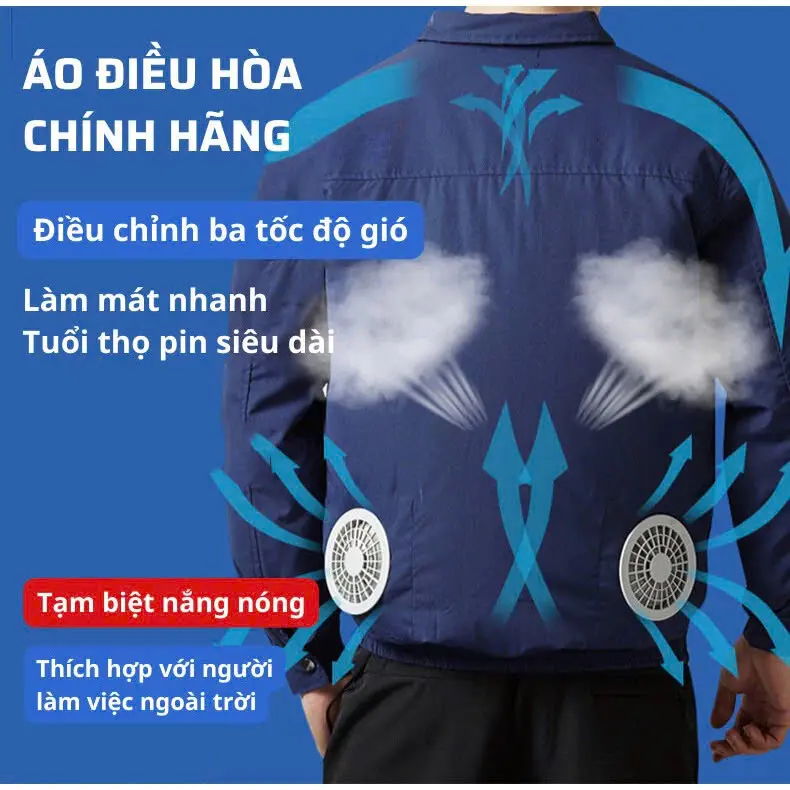 Bộ Pin Quạt áo điều hoà  JAPANN - PIN 86.000mAh Quạt 18V hoặc áo điều hoà bán lẻ 4