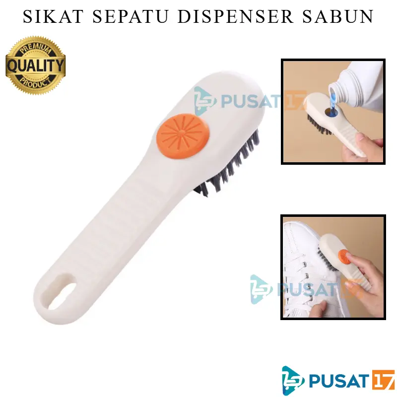 PUSAT17 SIKAT PEMBERSIH SEPATU DENGAN DISPENSER SABUN SIKAT CUCI SEPATU MULTIFUNGSI SIKAT LANTAI DENGAN TEMPAT SABUN