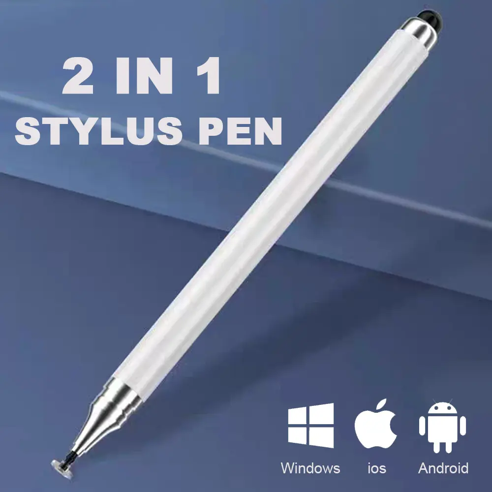 2 in 1 Stylus Pen for IPhone IPad Tablet Capacitive Touch Pencil for Samsung Android Phone Universal Drawing Screen Touch Pen