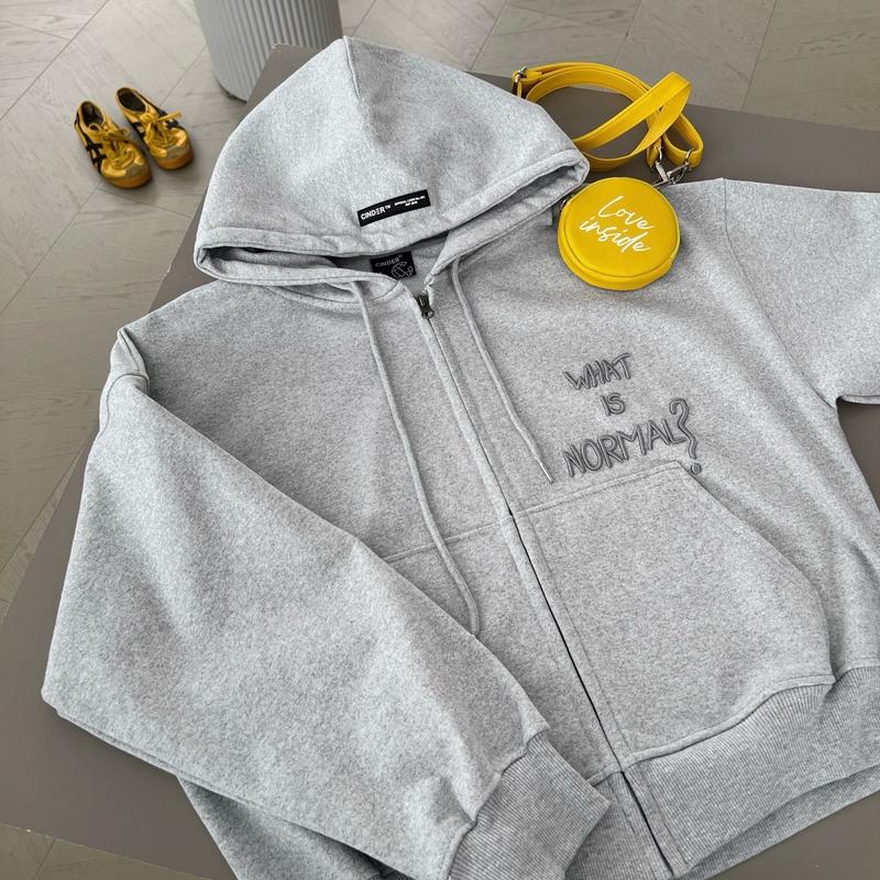 CINDER Áo Hoodie Zip Boxy Normal, Áo Hoodie Zip Form Boxy Local Brand Dành Cho Nữ Women Top Có Túi