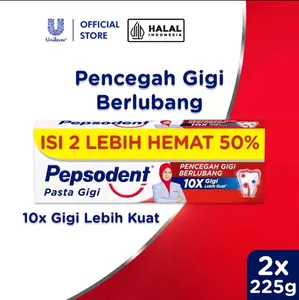 Pepsodent pencegah Gigi berlubang 225g x 2 Perawatan Mulut