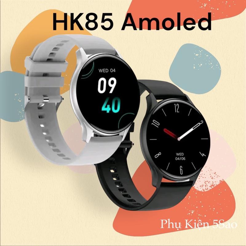 (Bộ 2Dây) Đồng hồ Thông Minh HK85 Màn Amoled Bộ 2 Dây Nghe Gọi 2 Chiều Nhận Tin Nhắn Theo Dõi Sức Khoẻ - Màn Hình, Smartwatch