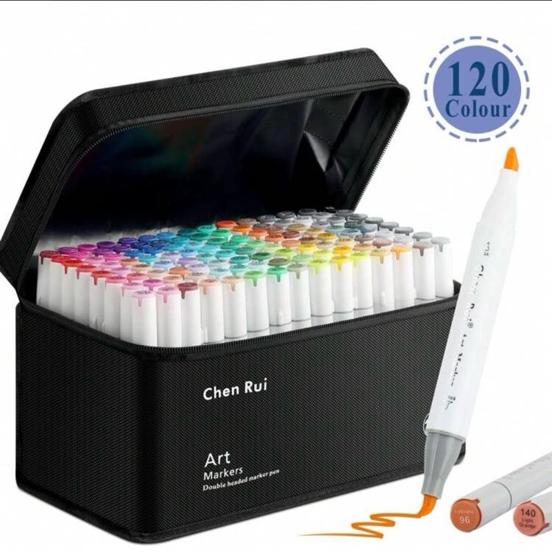 [ Đầu Brush] Màu marker Chenrui đầu Brush mềm cao cấp gốc cồn 2 đầu chuyên nghiệp - Bút màu dạ chuyên tô Anime