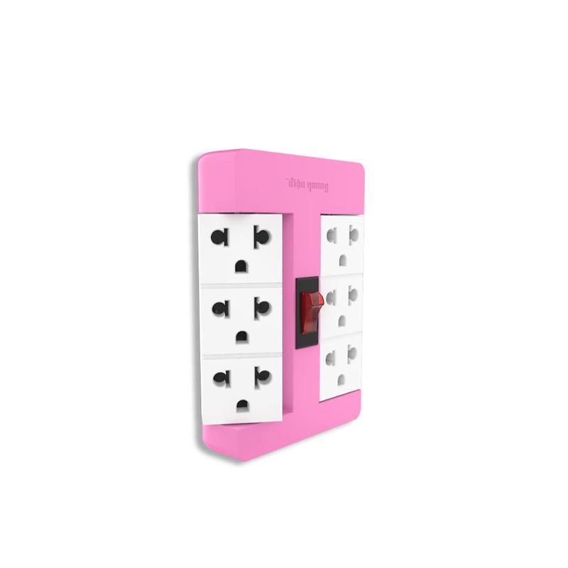 Ổ cắm xoay 90o Điện Quang ĐQ ESK RT 63 - 6 lỗ 3 chấu - Hàng chính hãng