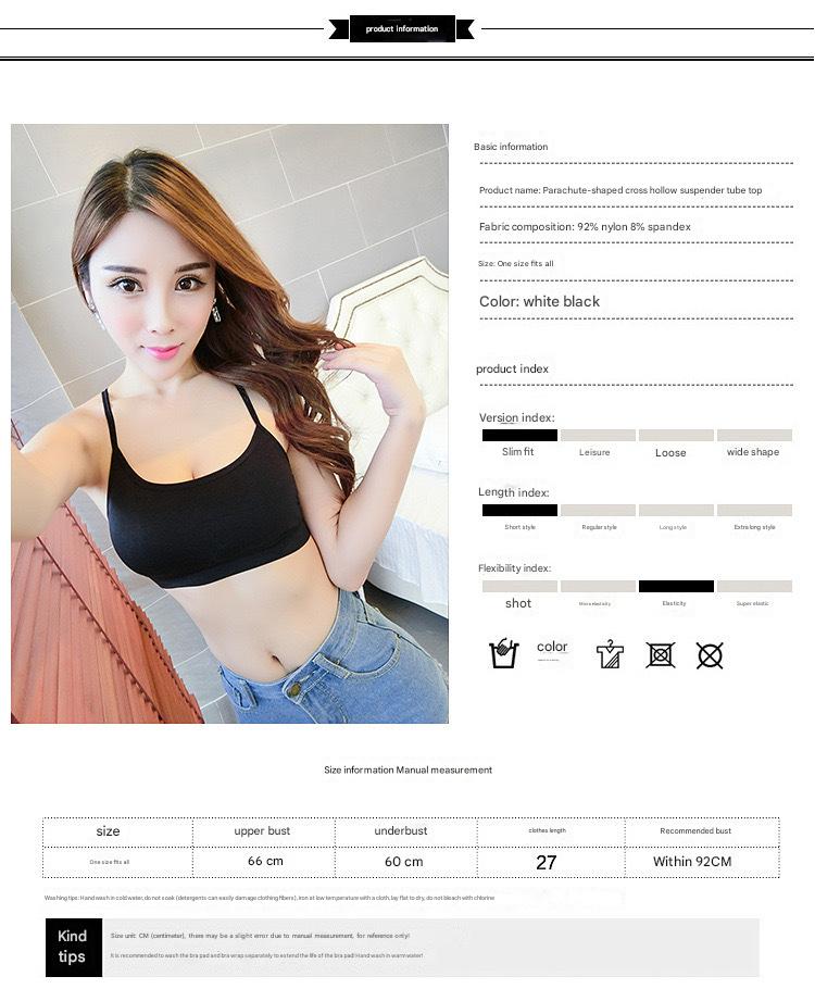 Product Introduction of Beautiful back sports underwear wrap letters with parachute bustier type bra girls without steel ring bra bra pads 0