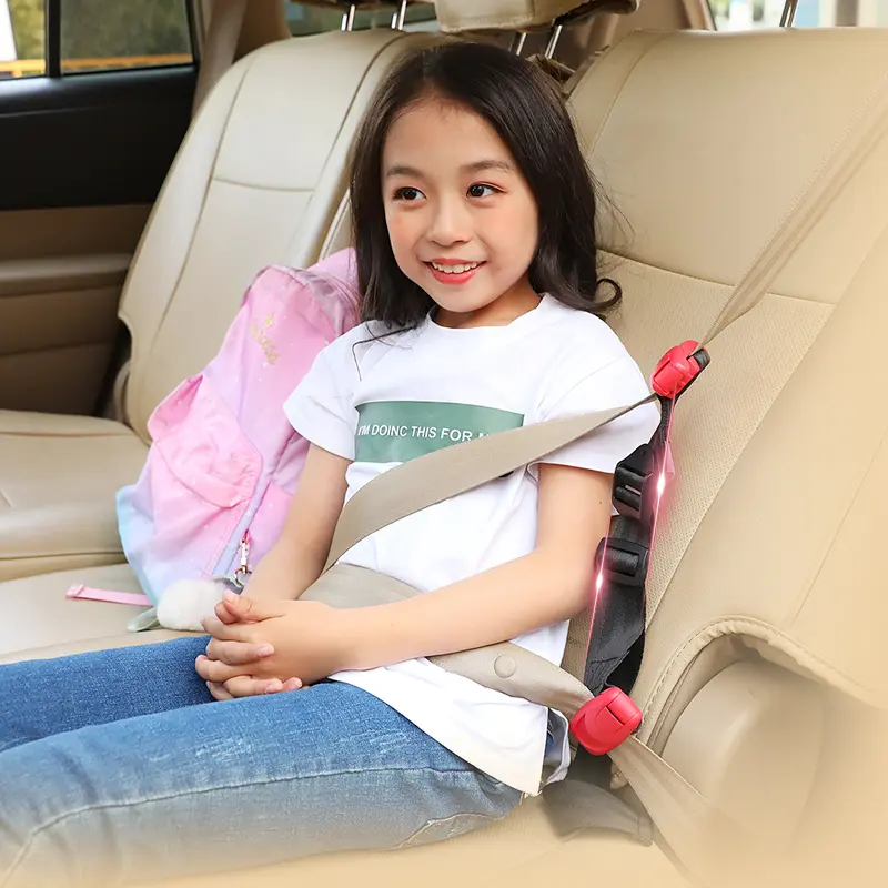 Car Child Seat Belt Retainer Adjustment and Fixation Anti-stroke Belt Children Shoulder Guard Buckle Seatbelt Adjuster for Kids