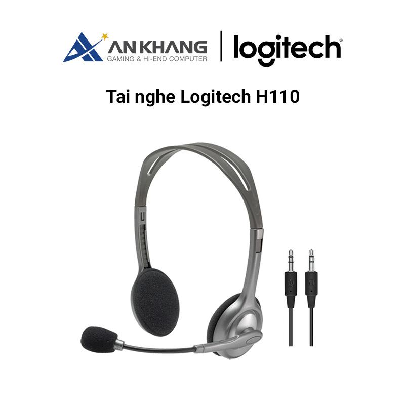 Tai nghe có dây H110 Chính Hãng - 2 jack 3.5mm, Mic khử giảm tiếng ồn, âm thanh nổi