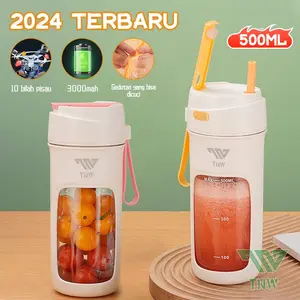 TNW KJ8 Juice Blender 10 Pisau Portable Jus Belender Buah 500ml Juicer Ice Crusher 3000mAh Rechargeable TNW KJ8 Juice Blender 10 Pisau Portable Jus Belender Buah 500ml Juicer Ice Crusher 3000mAh Rechargeable