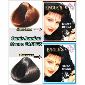 HENNA EAGLE BLACK/BROWN - SEMIR RAMBUT HENNA ALAMI~ ORIGINAL