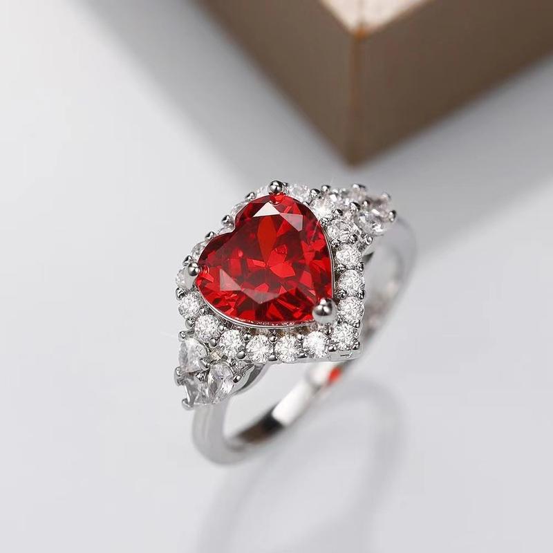 Product Introduction of Xiyin Hot-Selling Ocean Heart Pendant Necklace Beautiful Light Luxury Niche Ring Earring Set Summer Clavicle Chain 13