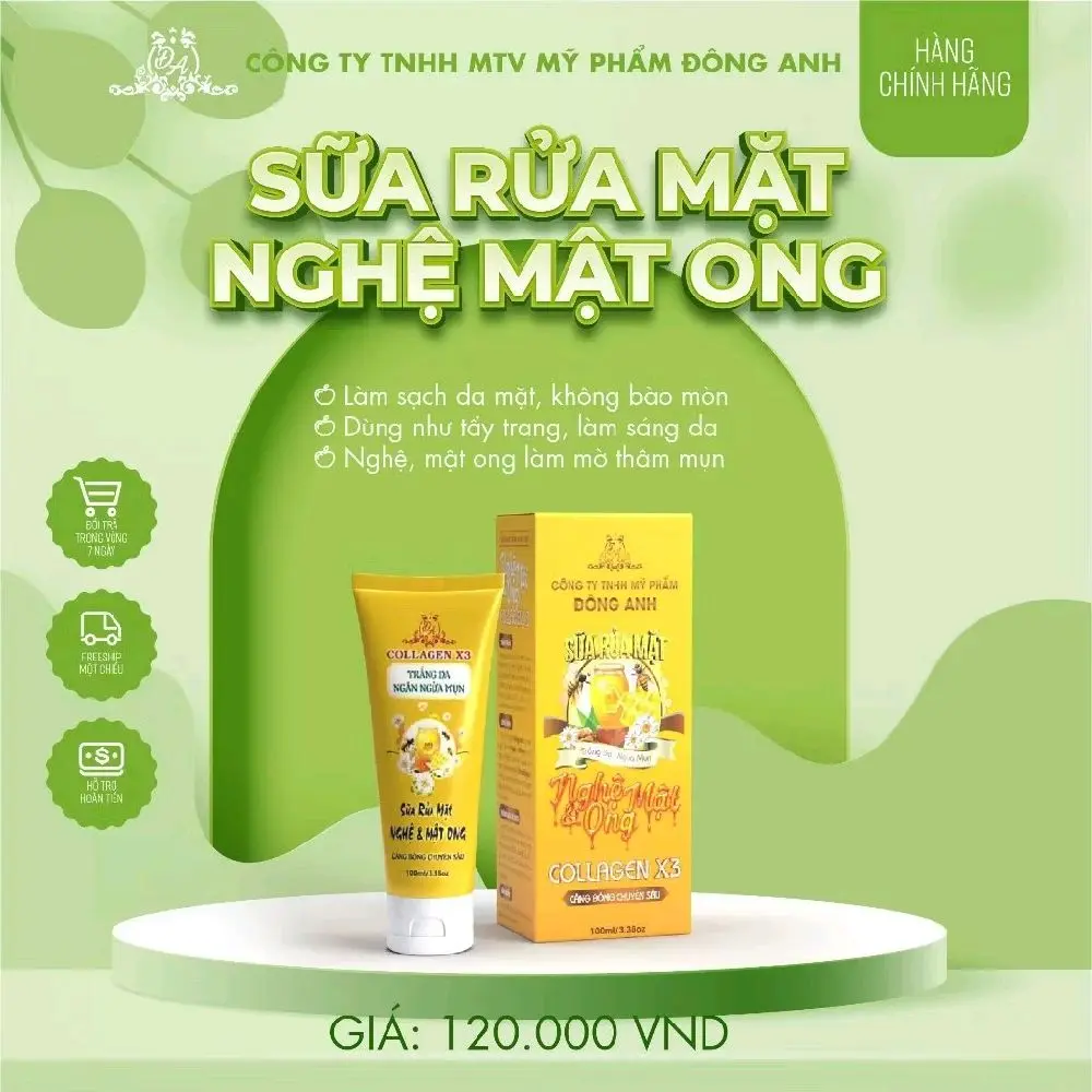 SỮA RỬA MẶT NGHỆ & MẬT ONG - MỸ PHẨM ĐÔNG ANH