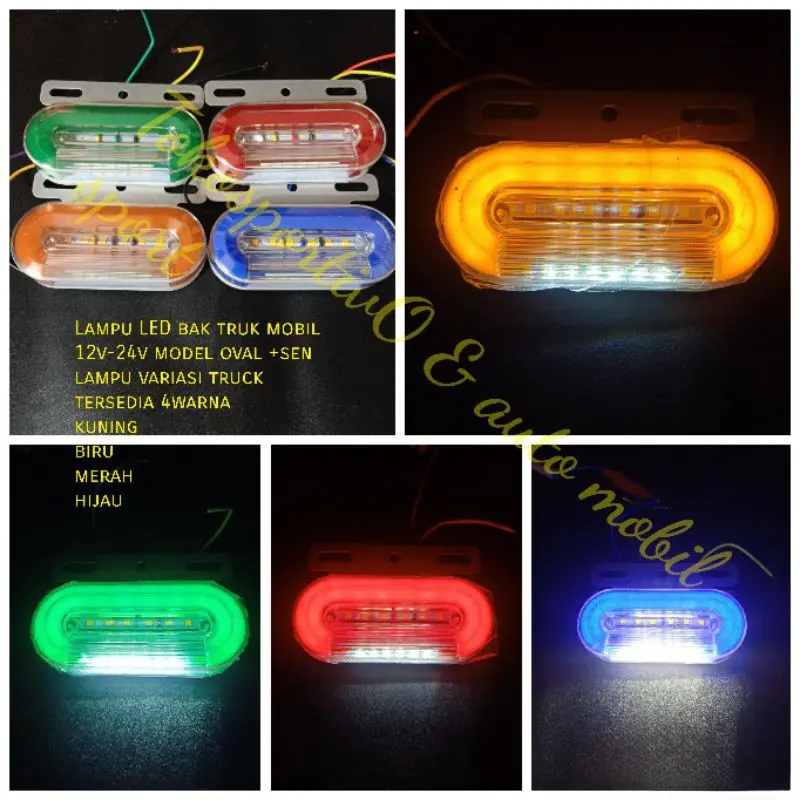 Đèn LED, Đuôi Cửa Xe buýt, Xe Hộp Biến Thể, Xe Tải Xe Buýt Xe Yêu Tinh, Mẫu Hình Bầu Dục 24v, Bao Gồm Tín Hiệu Rẽ 0