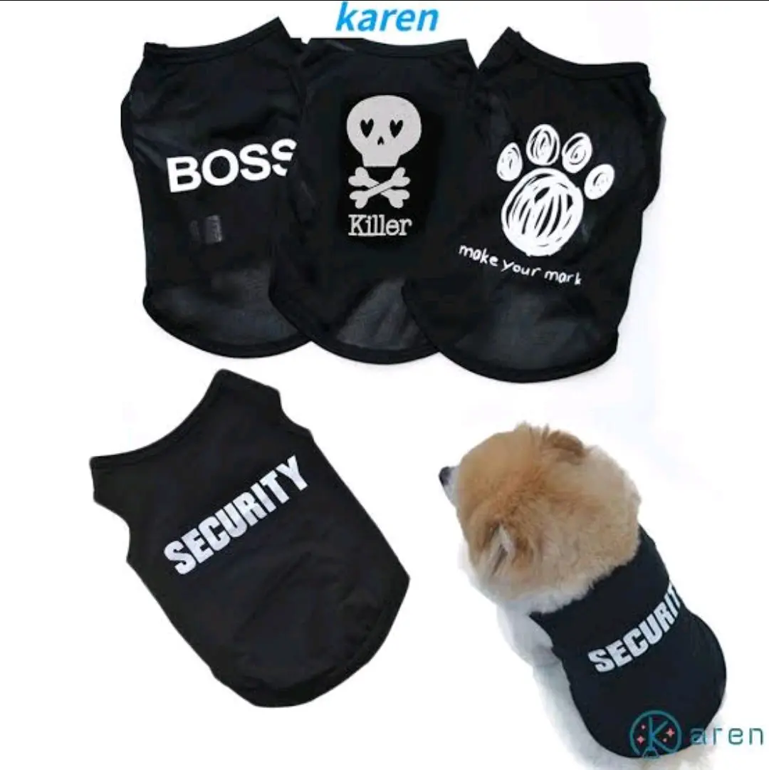 Sthirt dogi dan kucing kaos peliharaan