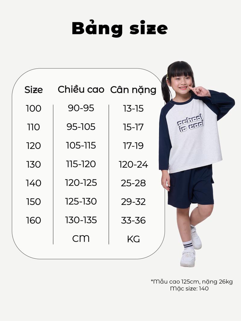 Product Introduction of Áo phông tay dài họa tiết SCHOOL IS COOL dành cho trẻ em chất liệu cotton đủ size 13-36kg  (mã WA004) 0