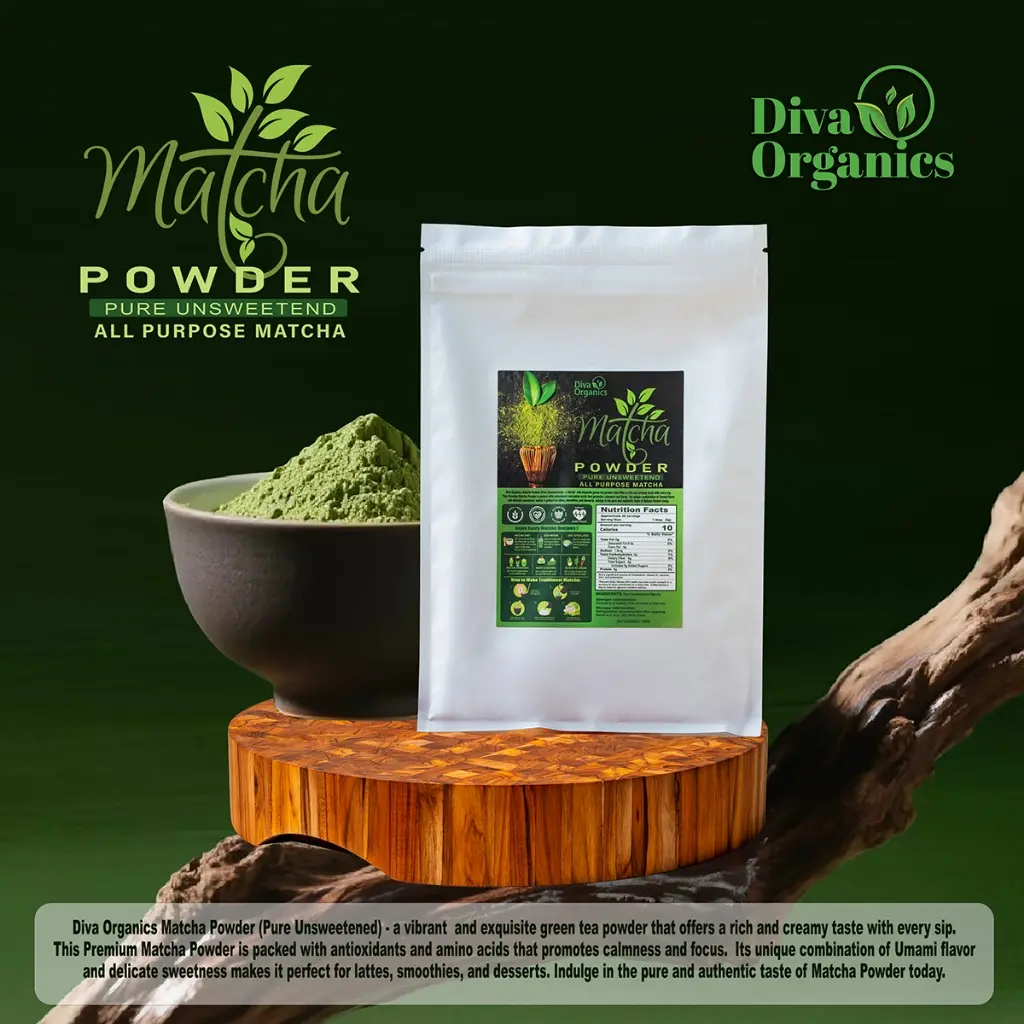 Diva Organics All Purpose Matcha Powder - [Pure Unsweetened] - TikTok ...