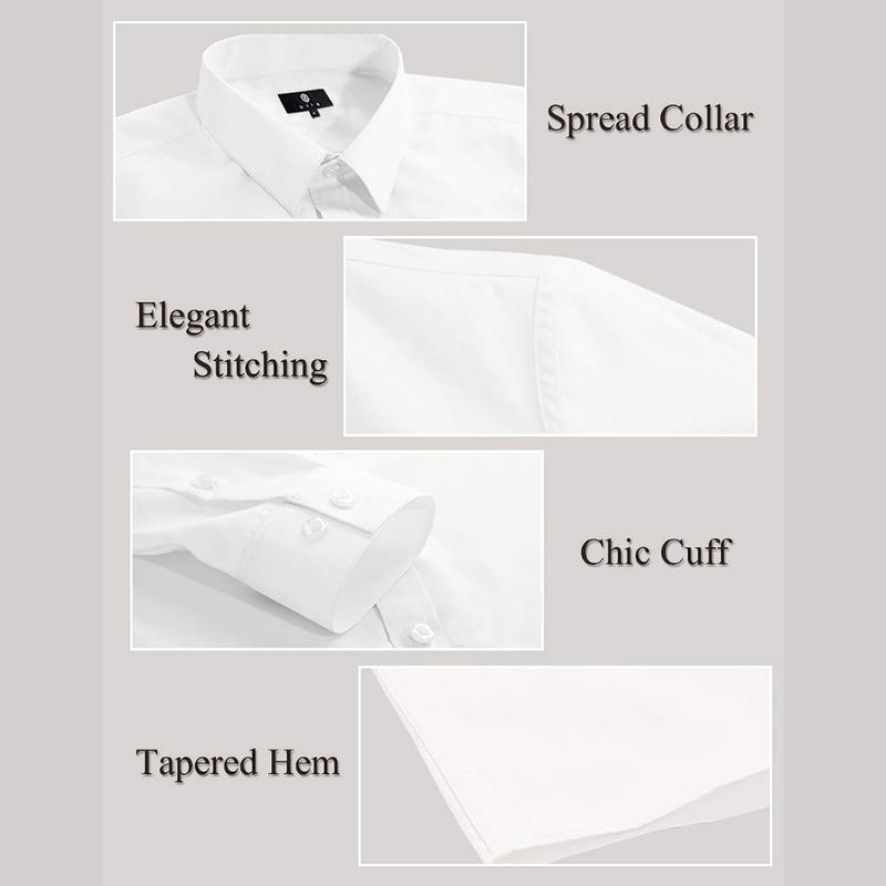Product Introduction of AINO.ID Kemeja Formal Pria Kemeja Kantoran Kemeja Kerja Slim Fit Lengan Panjang Kemeja Putih Kemeja Keren Nyaman 5