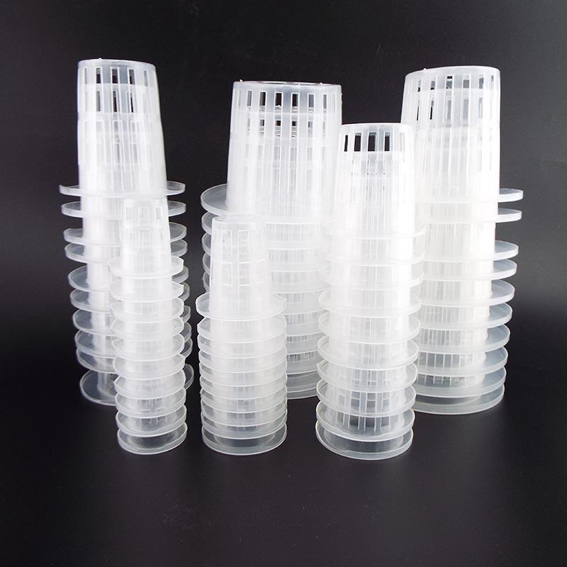 Product Introduction of 50Pcs Nursery Cup Plant Grow Pots Colonization Mesh Basket Holder Net  Planting Soilless F2SG 90