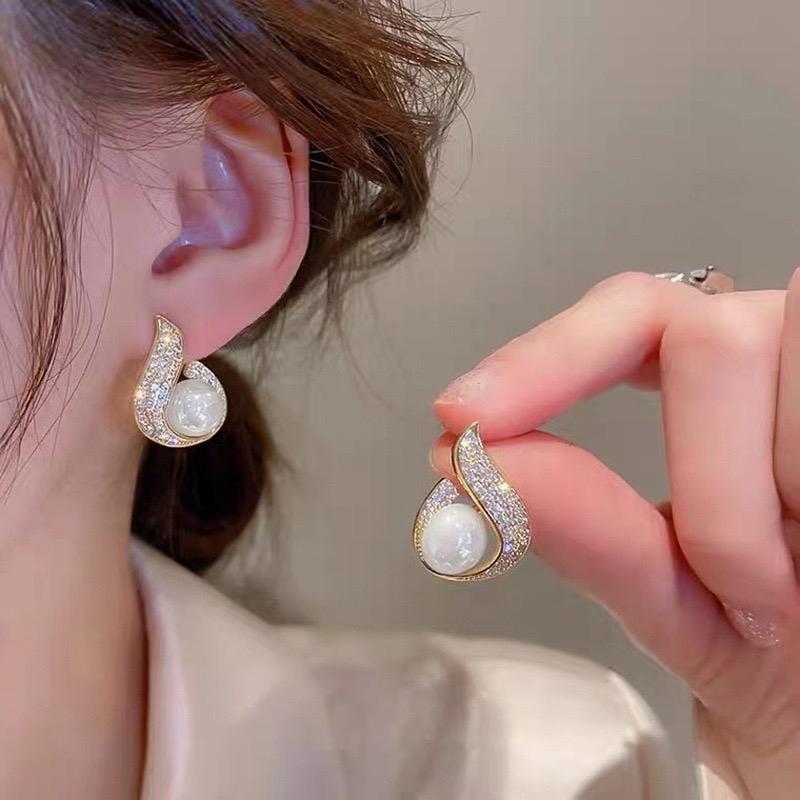  Khuyên tai xoắn ốc sang chảnh Thanh lịch Lớp phủ kim loại 