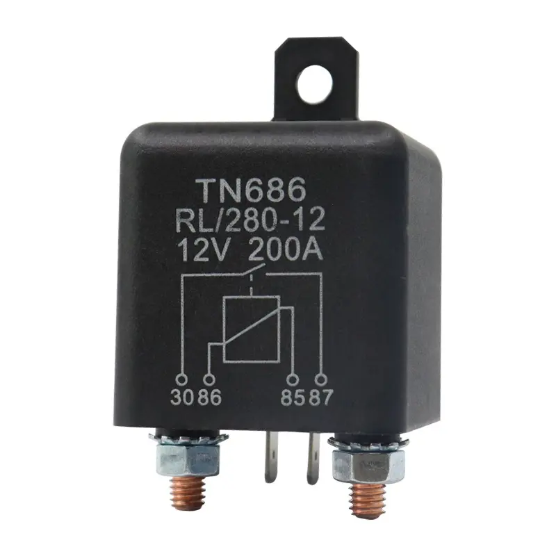 Rơ Le Khởi Động Dòng Điện Cao, 200A, 100A, 12V / 24V, Rơ Le Khởi Động Dòng Điện Nặng Ô Tô, Rơ Le Xe Hơi